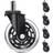 LUZOON Wheels Set Black/Chrome Stol 5st