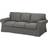 IKEA Ektorp Hakebo Dark Grey Soffa 218cm 3-sits
