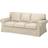 IKEA EKTORP Kilanda Light Beige Soffa 218cm 3-sits
