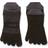 injinji Run Midweight No Show Coolmax - Black/Gray