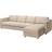 Ikea Vimle with Chaise Longue Hallarp Beige Soffa 322cm 4-sits