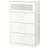 IKEA Brimnes White/Frosted Glass Byrå 78x124cm