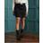 Superdry High Rise Mini Skirt - Charcoal