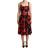 Dolce & Gabbana Black Red Bag Print A-line Mid Length Dress IT40