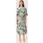 Soaked in Luxury Livinna Marble Midi Dress, Green