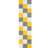 THE RUGS Myshaggy Collection Geometric 381 Yellow