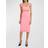 Victoria Beckham VB Body high-rise knit midi skirt pink