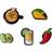 Crocs Jibbitz Mexican Food 5-pack