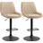 Homcom Adjustable Light Khaki Bar Stool 117cm 2pcs