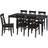 IKEA Danderyd Ingolf Sort Bordsgrupp 90x180cm 7st