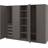 IKEA Pax Forsand Dark Grey Garderob 250x201cm