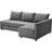 IKEA FRIHETEN Dark Grey Sofa 230cm 3 Seater