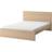 IKEA Malm White Stained Oak Veneer Ramsäng 160x200cm