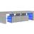 vidaXL Cabinet with Led Lights Concrete Grey TV-bänk 140x40cm