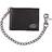 Dickies Men's Leather Slimfold Wallet With Chain Black