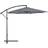 OutSunny 3m Garden Banana Parasol Cantilever Umbrella