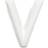 Habo Bokstav V 1002 Vit, 10st, 22996