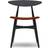 Carl Hansen & Søn CH33P Black lacquered Oak Köksstol 74cm