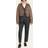 Brunello Cucinelli Shearling-trimmed leather jacket brown