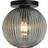 HELL Bright Smoke Grey Ceiling Flush Light 25cm