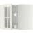 IKEA Metod White/Bodbyn Off-White Vitrinskåp 67.5x60cm