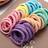 Shein Girls Multicolor Elastic Hair Tie For Daily Life