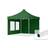 Toolport 3x3m, stål, easy-up-pavillon, 2 sidedele, mørkegrøn