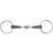 Horze Loose Ring Double-Jointed gummibid. Black unisex