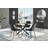 Furniturebox Tierra Transparent Dining Set 120cm 5pcs