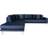 House Nordic velour hjørne L257 Sofa 2 personers