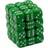 Chessex CHX25805 Dice-Opaque: 36D6 Green/White Set