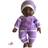 The New York Doll Collection 11 inch Soft Body Doll in Gift Box Purple Onesie and Hat Purple Onesie and Hat