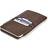 Dockem Dockem Provincial Wallet Sleeve for iPhone 14 Pro Max 13 Pro Max 12 Pro Max 11 Pro Max XS Max 8 Plus 7 Plus 6/6S Plus: Slim Professional Pouch with 2 Pockets [Brown]