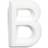 Habo Bokstav B 1002 Vit, 10st, 22798