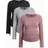 Shein 3pcs Maternity Drawstring Ruched Side Ribbed Knit Tee