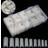 Shein Instantly Upgrade Your Look with 500pcs/Box Artificial Nail Tips Full French