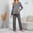 Shein Maternity Button Front Lounge Set For Mother