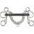 Horze Mullen Mouth Pelham Rubber Bit - Black