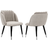 Life Interiors Milano Velvet of 2 Kitchen Chair 80cm