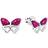 Amor stud earrings 925 sterling silver girl children earrings, 0.7 cm, silver, butterfly, Comes in jewelry gift box, 2021289