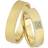 Nuran Wedding Rings - Gold/Transparent