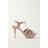 Saint Laurent Blush Pink Platform Sandal Heels - Lyserød