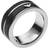 Emporio Armani Signature Stainless Steel Ring - Silver