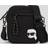 Karl Lagerfeld K/ikonik Nylon Crossbody Bag, Man, Black, Size: One size One size