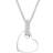 Elli DIAMONDS Necklace Women Heart Pendant Love Classic with Diamond 0.05 ct. in 925 Sterling Silver