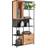 Landscape Shelf Black Bokhylla 185cm