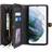 MAULUND Samsung Galaxy S21 FE 5G MEGSHI 2-i-1 Magnetisk Læder Flip Cover med Stor Kortholder- Sort