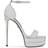 Dolce & Gabbana platform high-heel sandals women Calf Leather/Calf Leather/Goat Skin/Leather Grey