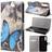 MTP Products Style Series Huawei P20 Cover med Kortholder Blå Sommerfugl