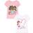 The Children's Place Baby Toddler Girls Short Sleeve Graphic T-Shirt 2-Pack, Girl & Dog/Girls & Cat, 2T
